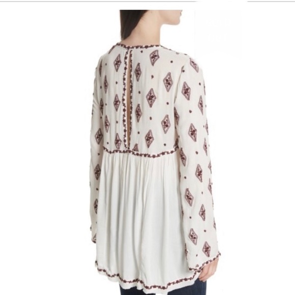 Free people ivory embroidered tunic/dress - Picture 2 of 8